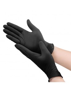 LUVA DE NITRILO S/ PÓ PRETO (CX100) TAM.L (IVA INCLUÍDO)